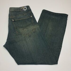 Vintage Y2K EXA Jeans Baggy Skater Urban Dark Wash Denim Pants Mens Size 38